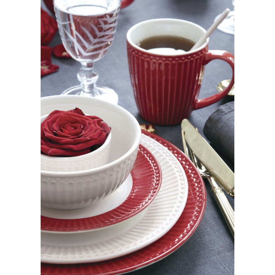 Десертная тарелка Alice red